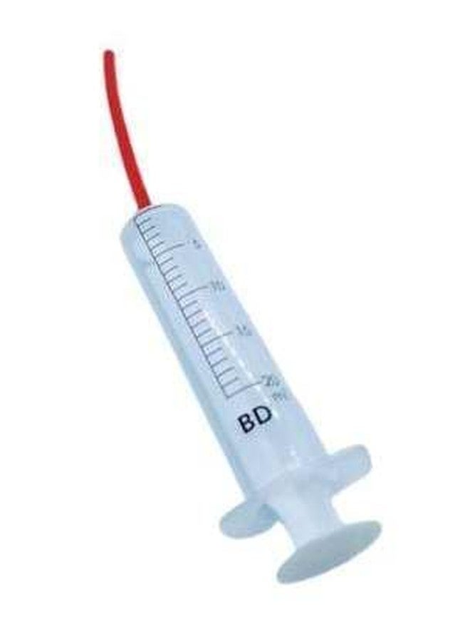 AABHA Hand Feeding Syringe with Red Soft Silicon Tube Suitable for Birds and Other Animals 12 ml Pack of 5 - Image 1